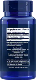Улучшение памяти Life Extension D, L-Phenylalanine 500 мг (100 капс)
