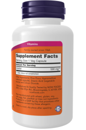 Витамины NOW INOSITOL 500 мг (100 вег.капс)