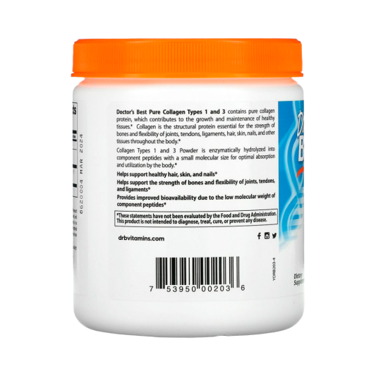 Doctor's Best Pure Collagen Types 1&amp;3 (200 гр)