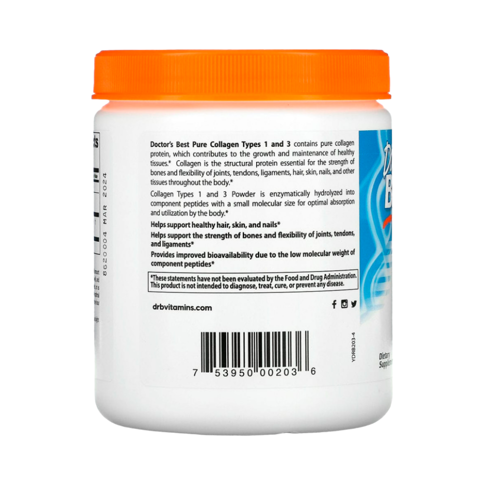 Doctor's Best Pure Collagen Types 1&3 (200 гр)