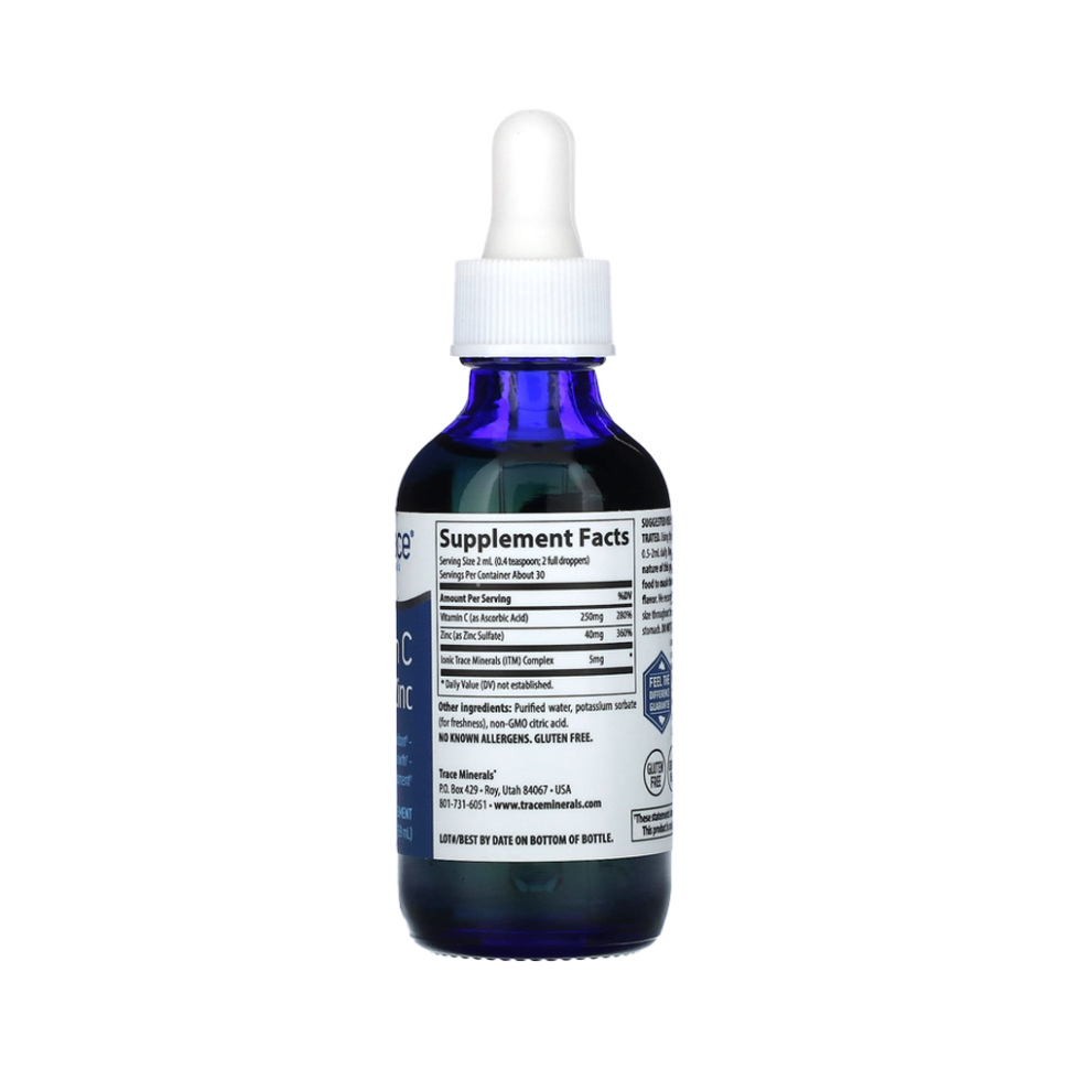 Trace Minerals Liquid Vitamin C + Ionic Zinc 200/40 (59 мл)