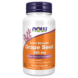 NOW GRAPE SEED 250 мг (90 вег.капс)