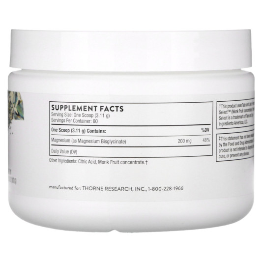 THORNE Magnesium Bisglycinate 6.5 oz