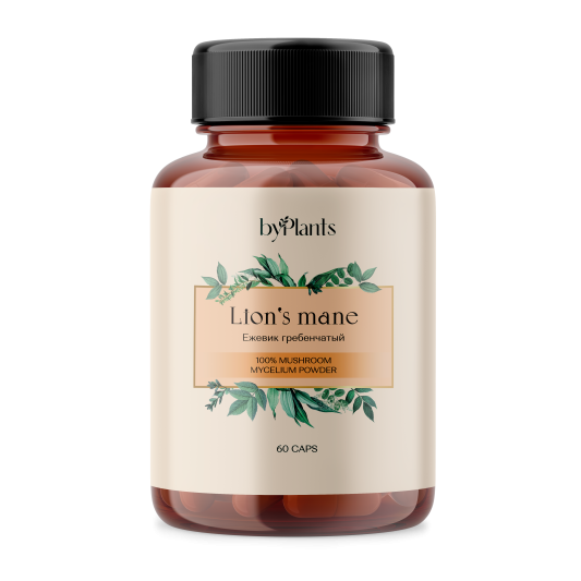 ByPlants Lion`s Mane Mycelium  (60 капс)