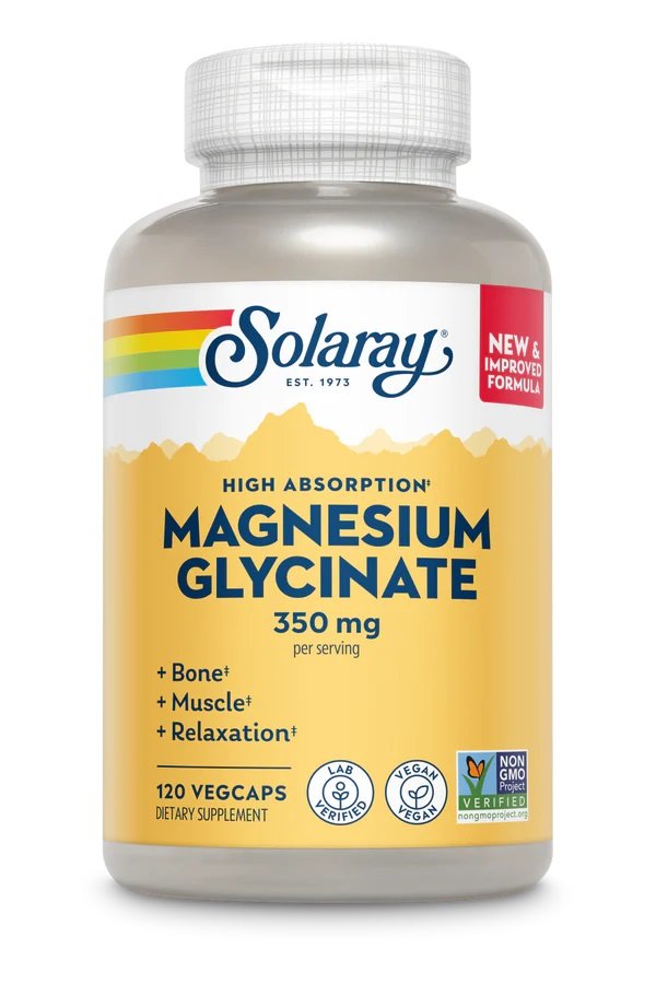 SOLARAY Magnesium Glycinate 350 мг (120 капс)