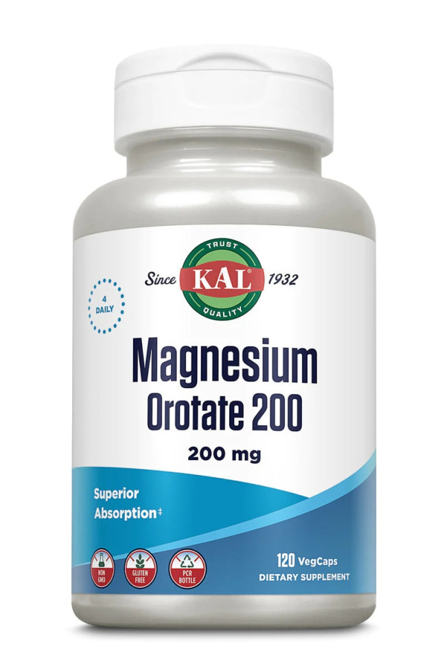 KAL Magnesium Orotate 200 мг (120 вег.капс)