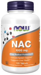 NOW NAC-ACETYL CYSTEINE 1000 мг (120 таб)