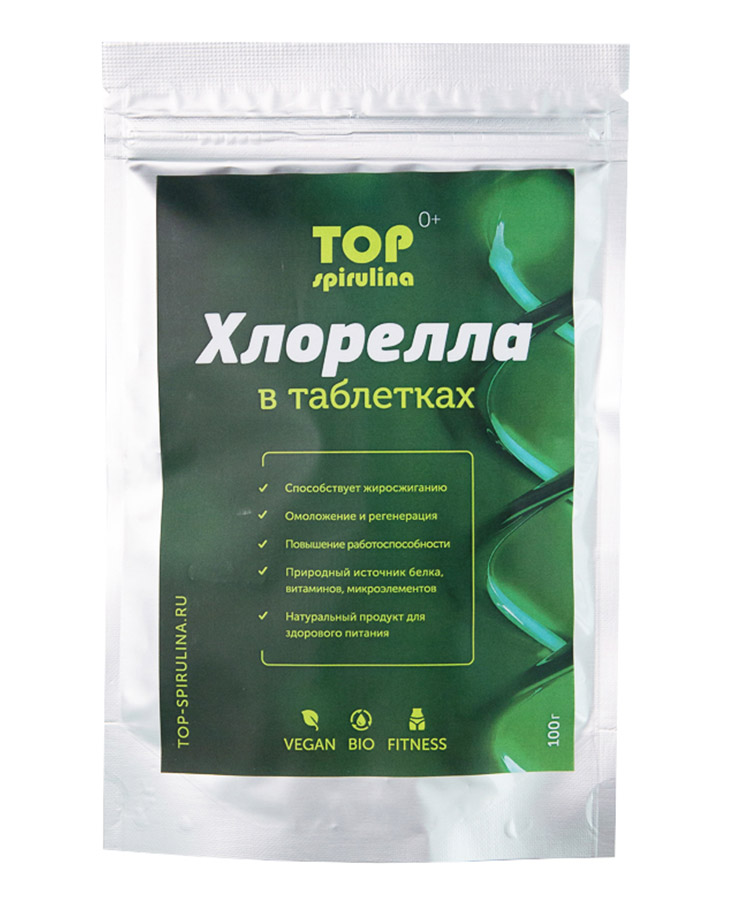 TOP Хлорелла в табл (100 гр)