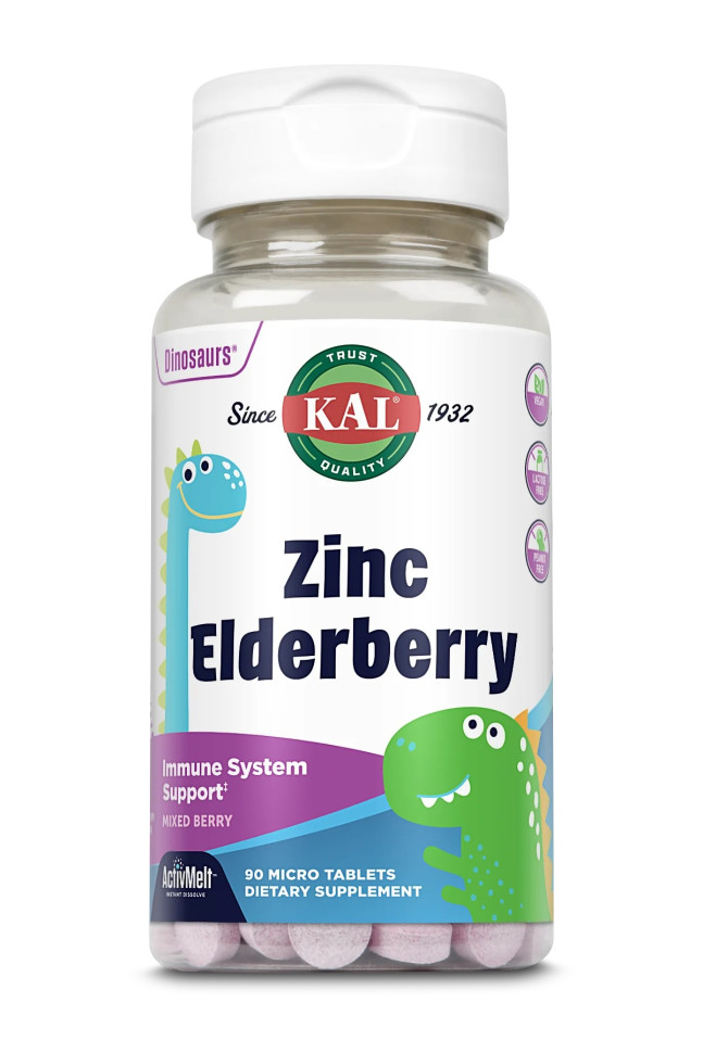 KAL Zinc Elderberry ActivMelt (90 табл)