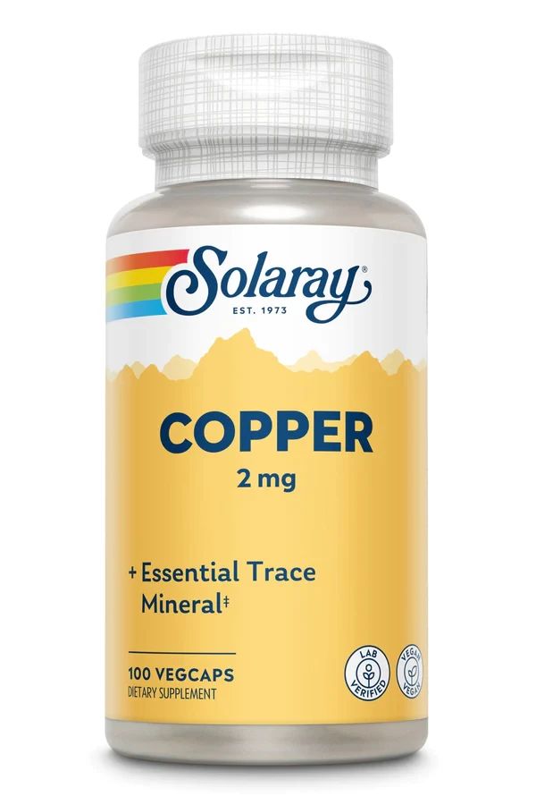 SOLARAY Copper 2 мг (100 вег.капс)