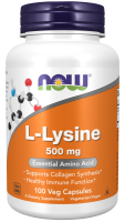 Лизин NOW L-LYSINE 500 мг (100 вег.капс)