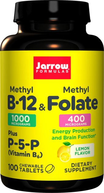 JARROW Methyl B-12 &amp; Methyl Folate (100 пастилок)