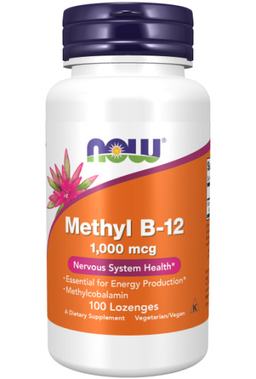 NOW METHYL B-12 1000 мкг (100 пастилок)